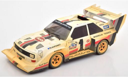Modelauto Audi Sport Quattro s1 e2 No.1 Sport International Hill Climb Pikes Peak 1987 1/18 CMR
