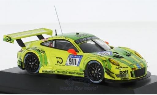 Modelauto Porsche 911 GT3 R No.911 Manthey 24h N&Atilde;&frac14;rburgring 2018 K.Estre/. Dumas/L.Vanthoor/E.Bamber 1/43 CMR