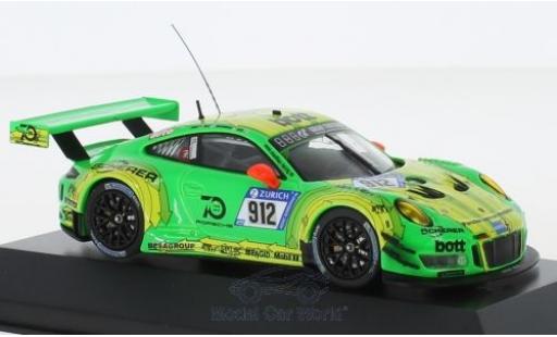 Modelauto Porsche 911 GT3 R No.912 Manthey 24h N&Atilde;&frac14;rburgring 2018 .Lietz/P.Pilet/F.Makowiecki/N.Tandy 1/43 CMR