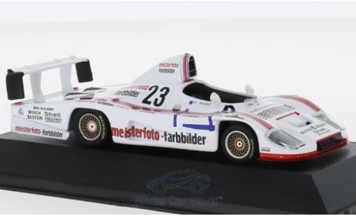 Modelauto Porsche 936 1982 No.23 Kremer Racing Meisterfoto Farbbilder DRM Hockenheim met Decals S.Bellof 1/43 CMR
