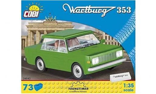 Modelauto Wartburg 353 Base groen Bausteine Anzahl der Bl&Atilde;&para;cke: 73 1/35 Cobi