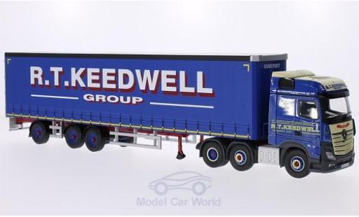 Modelauto Mercedes Actros Base MP4 RHD R.T. Keedwell Group Gardinenplanen-Sattelzug zonder Vitrine 1/50 Corgi