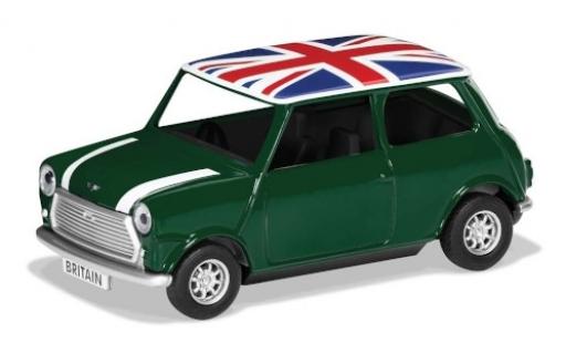 Modelauto Mini Cooper Base groen/wit RHD Union Jack Best of Britannique 1/36 Corgi