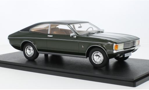 Modelauto Ford Granada Coupe MKI 2300 GXL metallic groen 1972 1/18 Cult Scale Models
