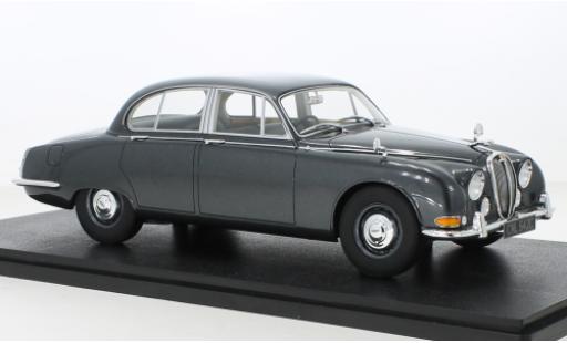 Modelauto Jaguar S-Type Base metallic grijs RHD 1965 1/18 Cult Scale Models