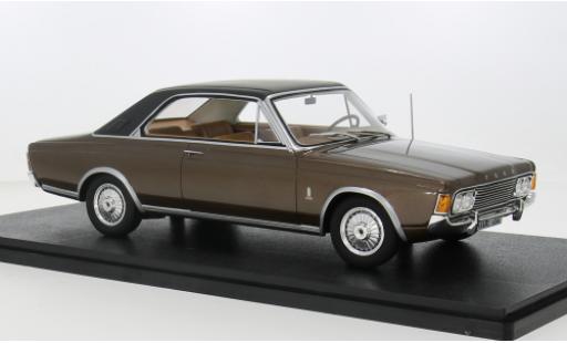 Modelauto Ford Taunus 17M P7 P7b Coupe bruin 1969 1/18 Cult Scale Models