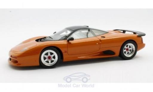 Modelauto Jaguar XJ XJ-R -R metallic oranje RHD 1990 1/18 Cult Scale Models