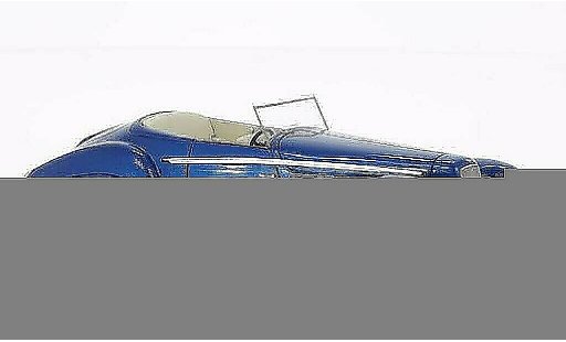 Delage D8-120 Cabriolet 1/43 Spark Figoni & Falaschi blauw 1939 modelauto