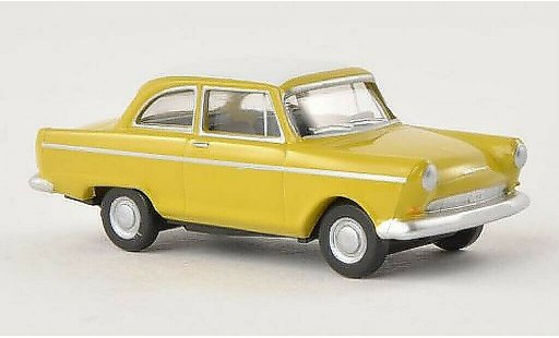 DKW Junior Berline 1/87 Herpa geel/wit modelauto