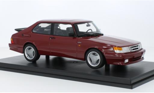 Modelauto Saab 900 Turbo T16 flux d'air metallic rood 1988 1/18 DNA Collectibles