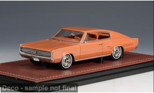 Modelauto Dodge Charger Coupe bronze 1967 1/43 GLM
