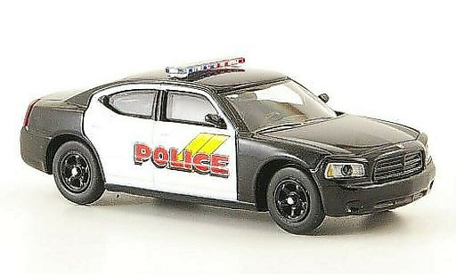 Dodge Charger Police 1/87 Ricko Politie zwart/wit Politie (US) modelauto