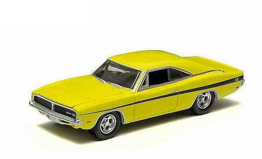 Dodge Charger R/T 1/64 Greenlight geel 1969 modelauto