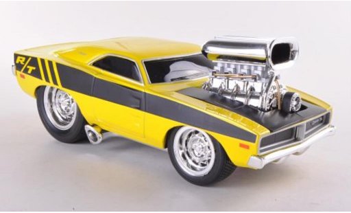 Dodge Charger R/T 1/24 Maisto geel/zwart 1969 modelauto