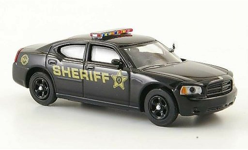 Dodge Charger police 1/87 Ricko R/T Sheriff zwart Politie (US) modelauto
