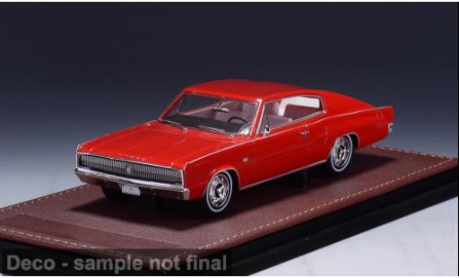 Modelauto Dodge Charger Coupe rood 1967 1/43 GLM