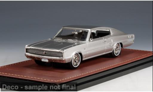 Modelauto Dodge Charger Coupe grijs 1967 1/43 GLM