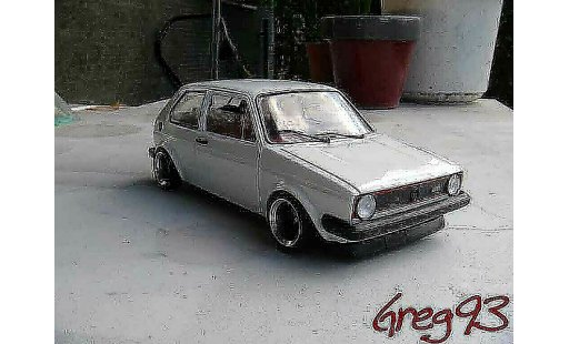 Volkswagen Golf GTI 1/18 Solido jantes ATS tuning wit modelauto