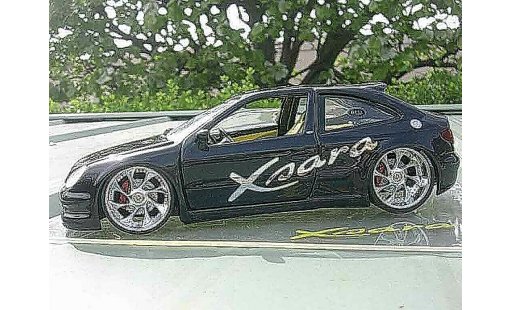 Citroen Xsara tuning 1/18 Solido zwart modelauto