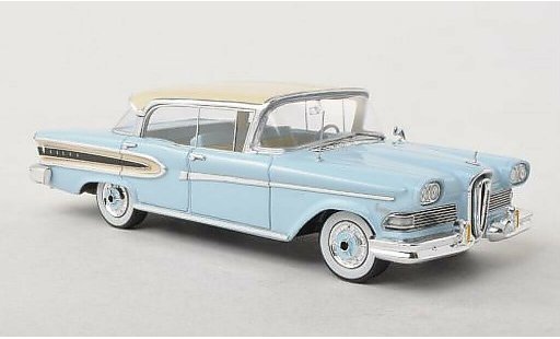 Edsel Citation Berline 1/43 Spark 4-Door Hardtop Sedan blauw/beige 1958 modelauto