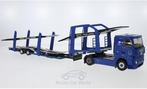 Modelauto Mercedes Actros Base 2 blauw GEFCO Partners Autotransporter 1/43 Eligor