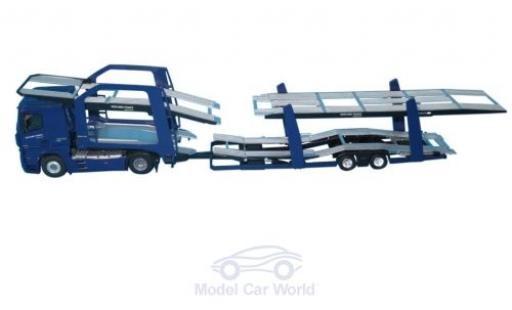 Modelauto Mercedes Actros Base 2 blauw Mercurio France Autotransporter 1/43 Eligor