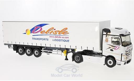 Modelauto Mercedes Actros Base 2 Tautliner Transports Delisle zonder Vitrine 1/43 Eligor