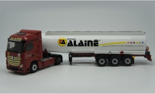Modelauto Mercedes Actros Base 5 Groupe Alaine Tanksatelzug 1/43 Eligor