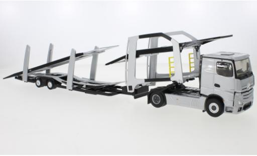 Modelauto Mercedes Actros Base 5 grijs 2020 Autotransporter 1/43 Eligor
