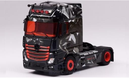 Modelauto Mercedes Actros Gigaspace 2 1863 zwart/Dekor Wolf 1/43 Eligor