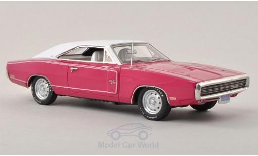 Modelauto Dodge Charger 1970 R/T roze/wit 1/43 Ertl