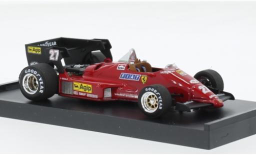 Modelauto Ferrari 126 C4 turbo formule 1 GP Belgien 1984 #27 M.Alboreto 1/43 Brumm
