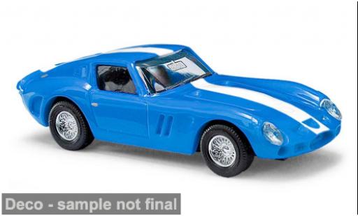 Modelauto Ferrari 250 GTO blauw/wit 1962 1/87 Busch