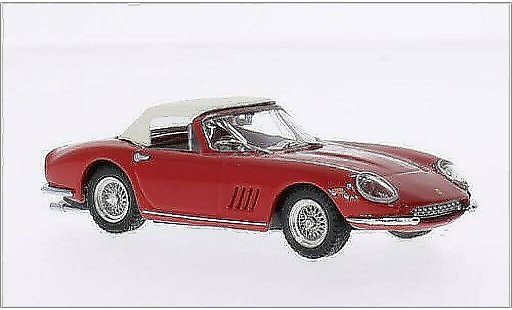 Ferrari 275 GTB 1/43 Best Spyder N.A.R.T. rood/beige 1967 modelauto