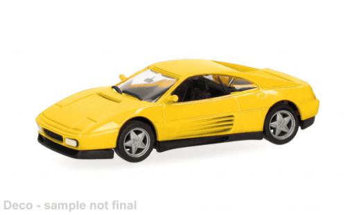 Modelauto Ferrari 348 TB geel 1/87 Herpa