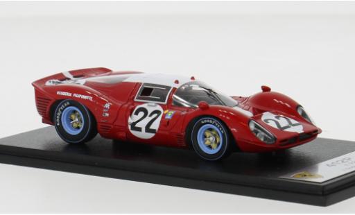 Modelauto Ferrari 412 course P 24h Le Mans 1967 #22 J.Guichet/H.M&Atilde;&frac14;ller 1/43 Look Smart