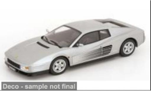 Modelauto Ferrari Testarossa Coupe grijs 1986 1/18 KK Scale
