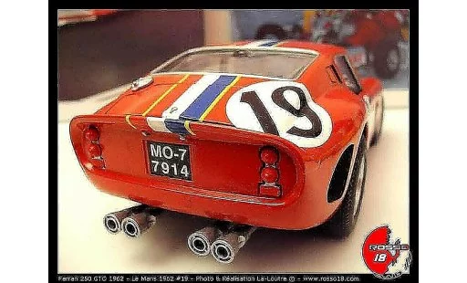 Ferrari 250 GTO 1962 1/18 Burago le mans #19 modelauto