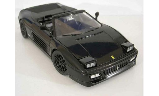 Ferrari 348 Spider 1/18 Mira tuning zwart modelauto
