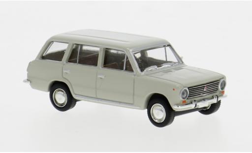 Modelauto Fiat 124 Familiare grijs 1966 1/87 Brekina