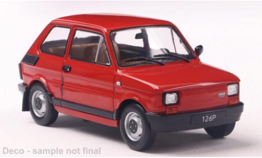 Modelauto Fiat 126 126P p rood 1/24 WhiteBox