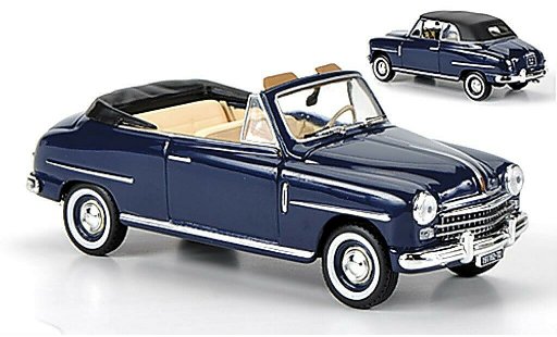 Fiat 1400 Cabriolet 1/43 Norev blauw 1950 modelauto
