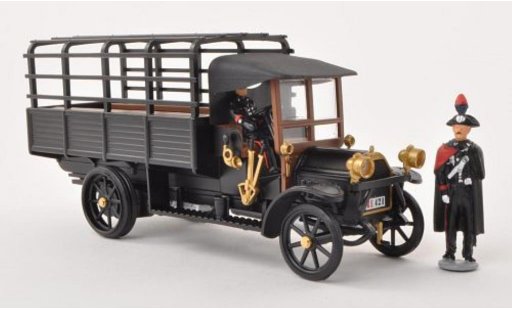 Fiat 18 Pritsche 1/43 Rio BL laadbak Carabinieri mat-zwart modelauto