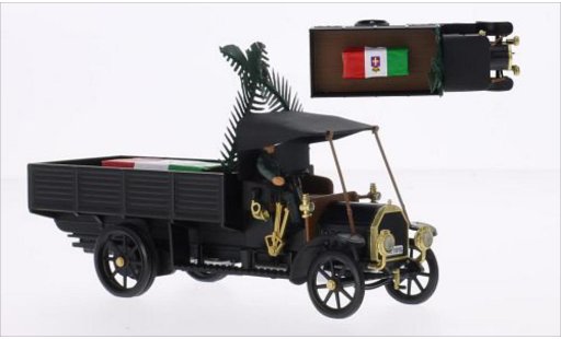 Fiat 18 Pritsche 1/43 Rio BL laadbak mat-zwart RHD modelauto