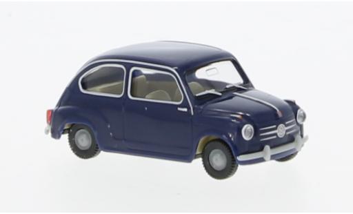 Modelauto Fiat 600 Berlina blauw 1955 1/87 Wiking