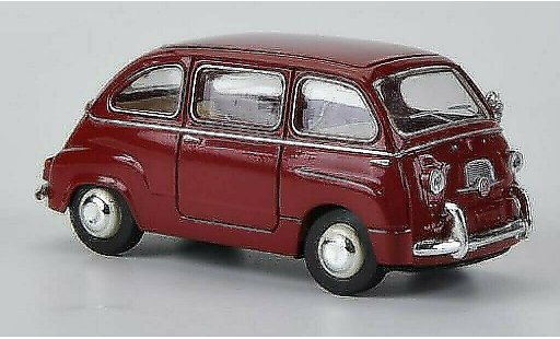 Fiat 600 Multipla 1/87 Brekina rood modelauto