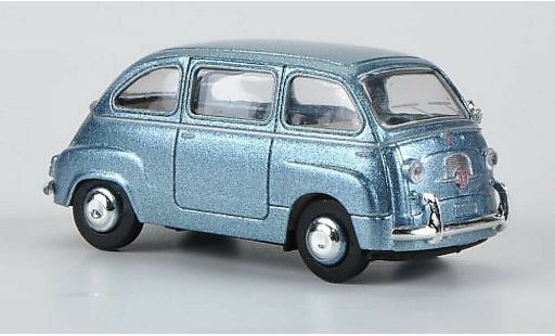 Fiat 600 Multipla 1/87 Brekina blauw modelauto