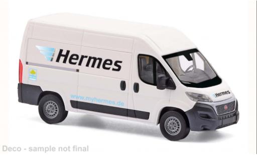 Modelauto Fiat Ducato Bus bestelwagen 2014 Hermes 1/87 Busch