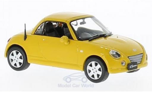 Modelauto Daihatsu Copen Roadster geel RHD 2004 1/43 First 43 Models