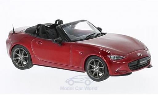 Modelauto Mazda MX-5 Roadster -5 metallic rood RHD 2015 1/43 First 43 Models